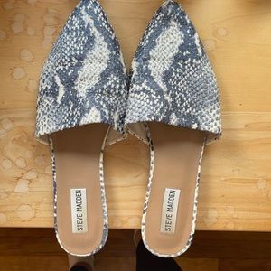 Steve Madden Studded Snake Print Mule